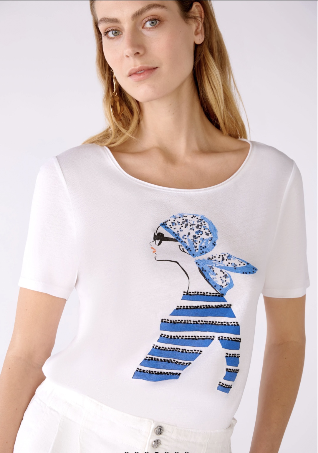 Футболка белая с девушкой