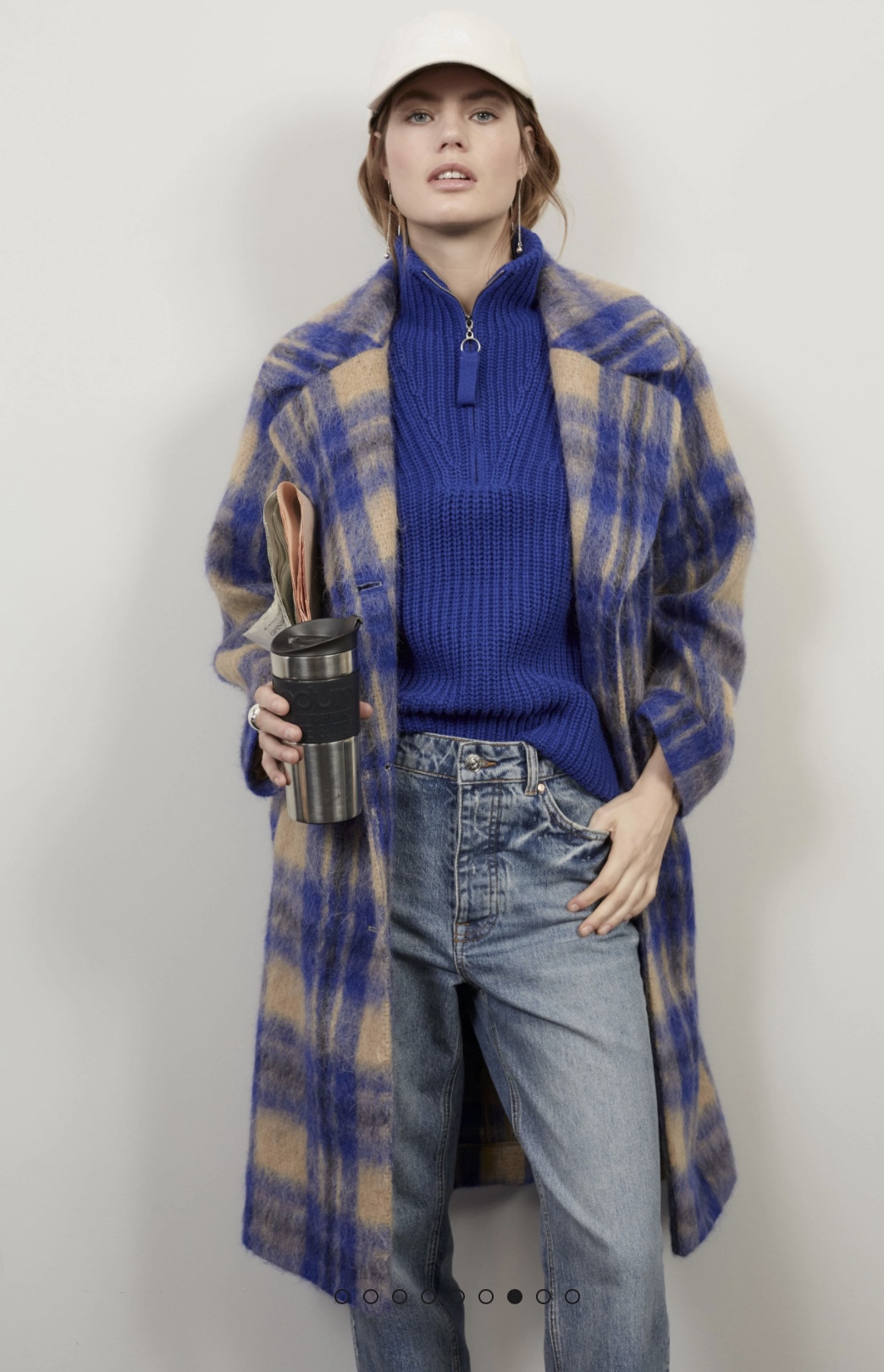 Пальто в клетку