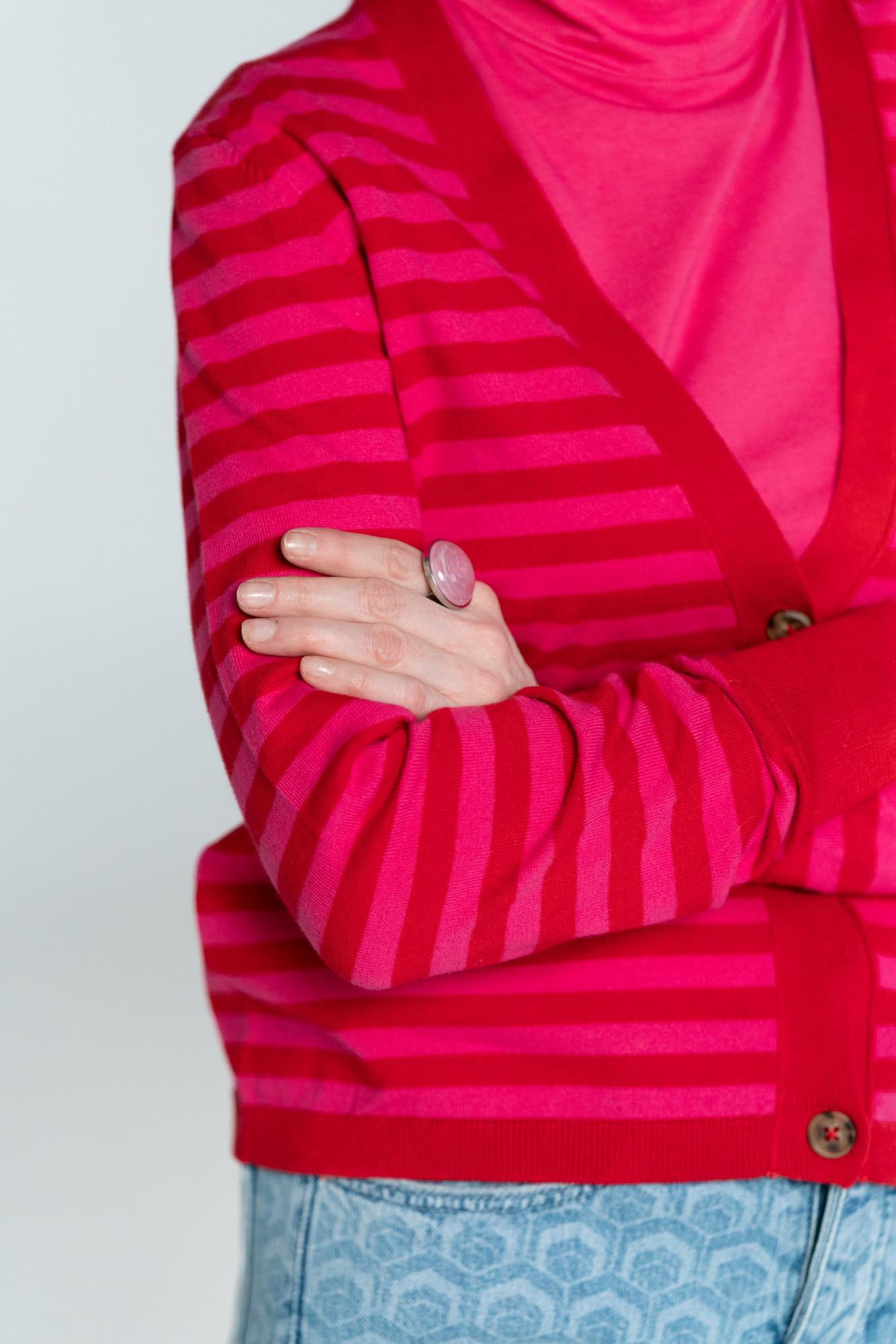 Кардиган в полоску 2 цвета