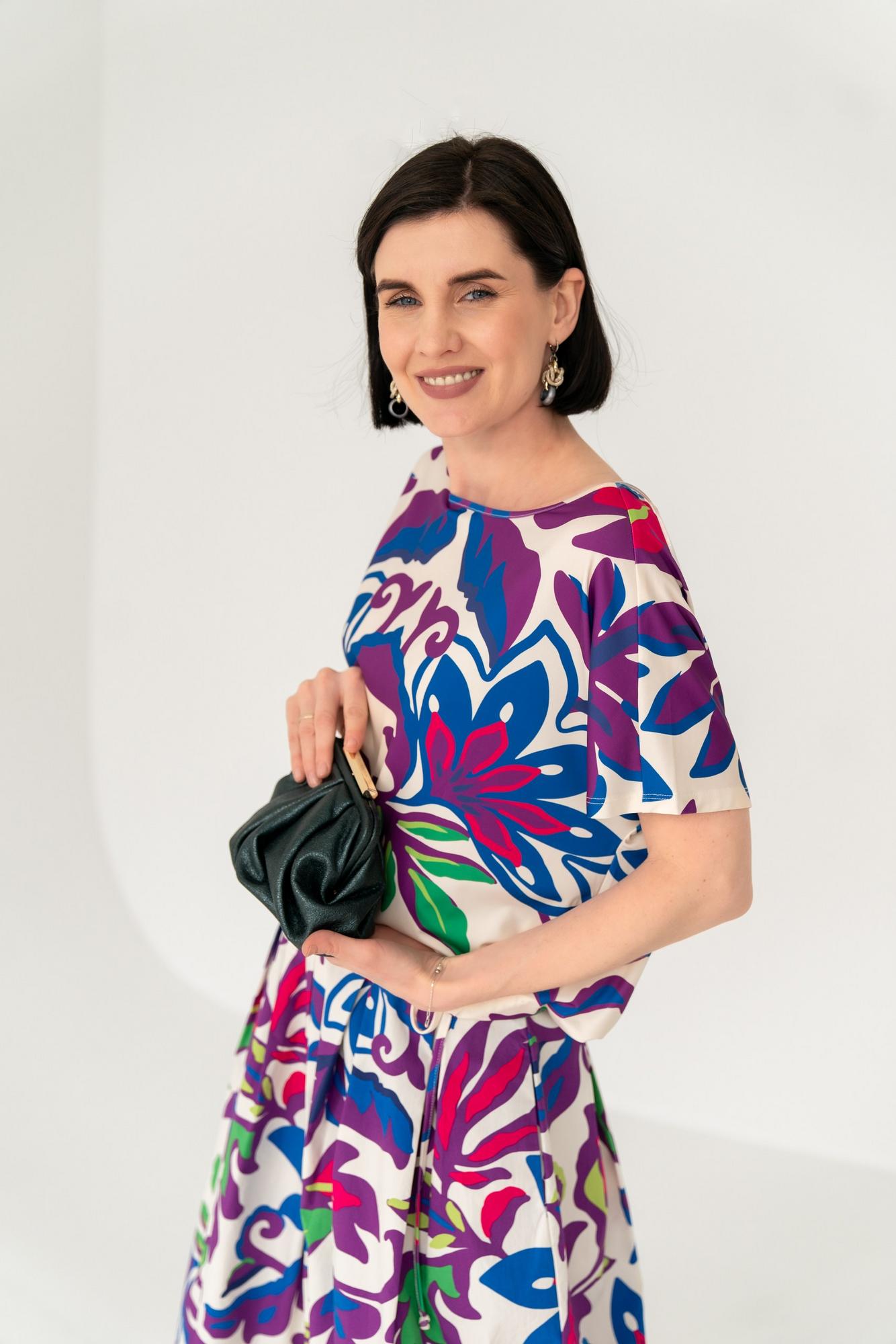 Блуза цветы