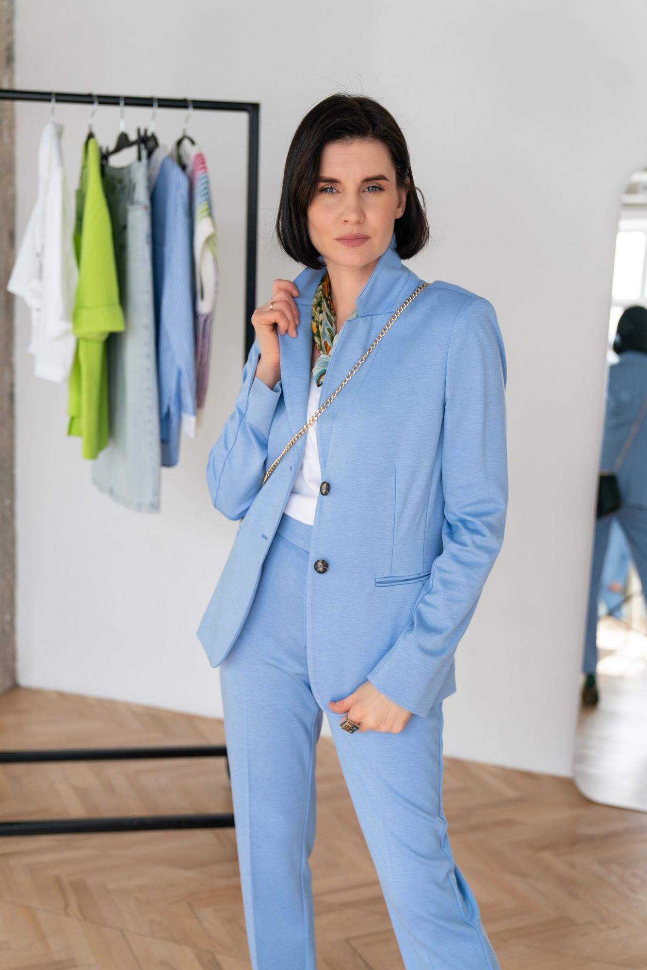 Жакет голубой