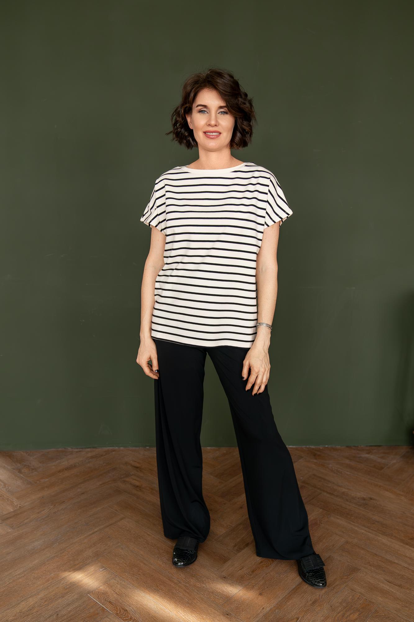 Брюки черные трикотажные