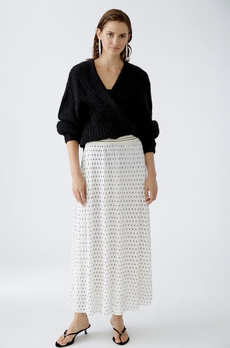 Юбка плиссе в горох