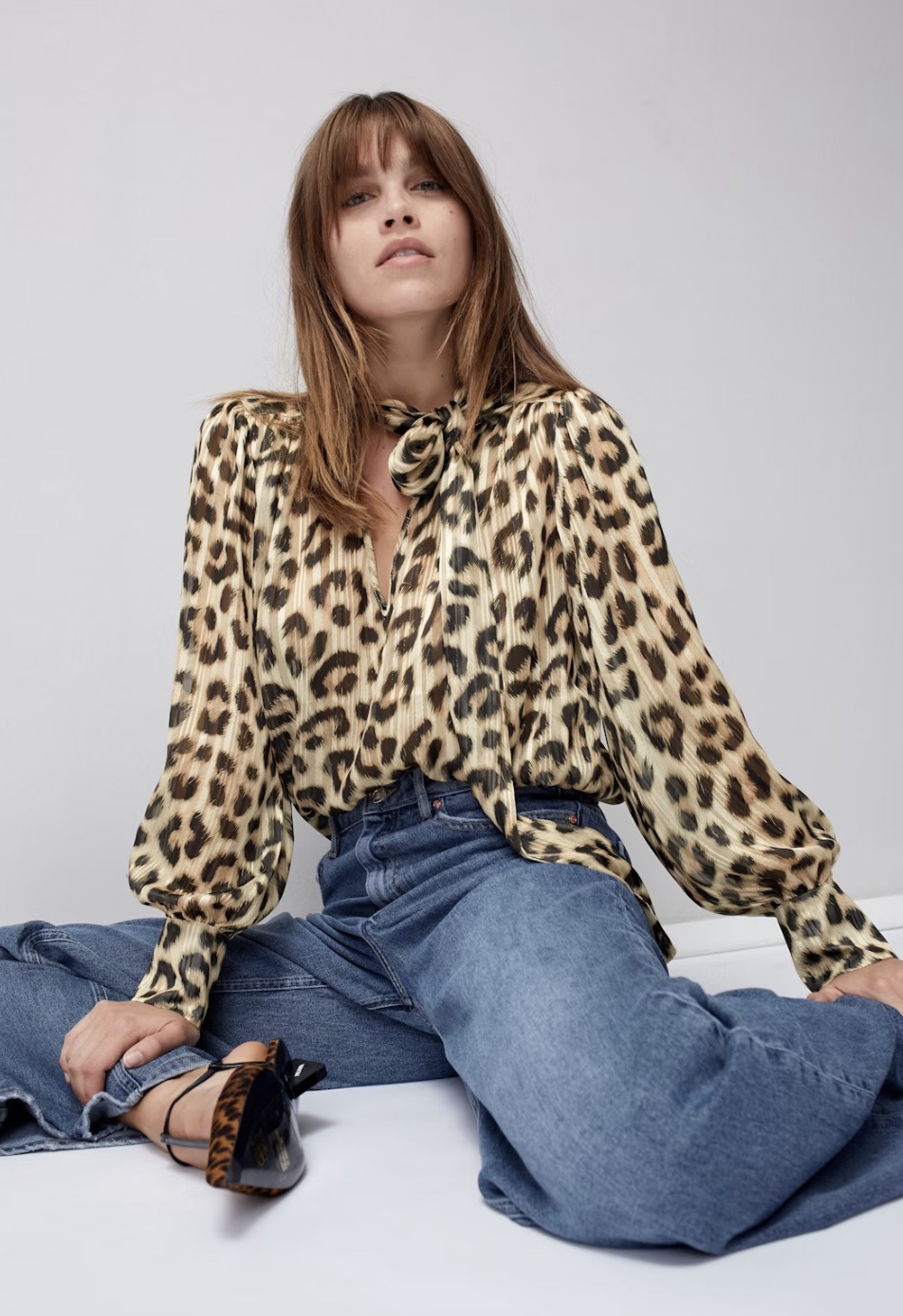 Блуза бант ЛЕО