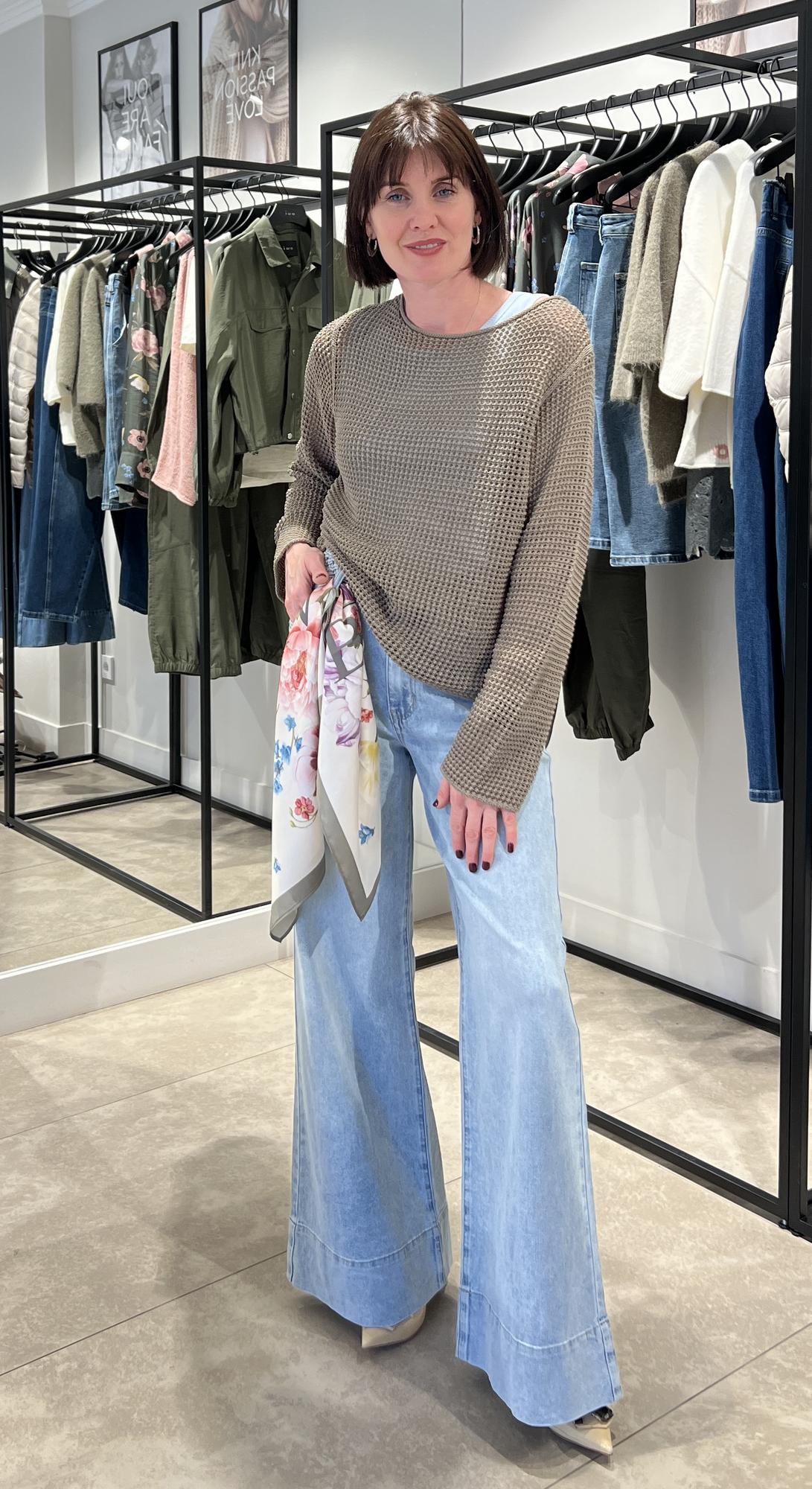 Джемпер зеленый сад