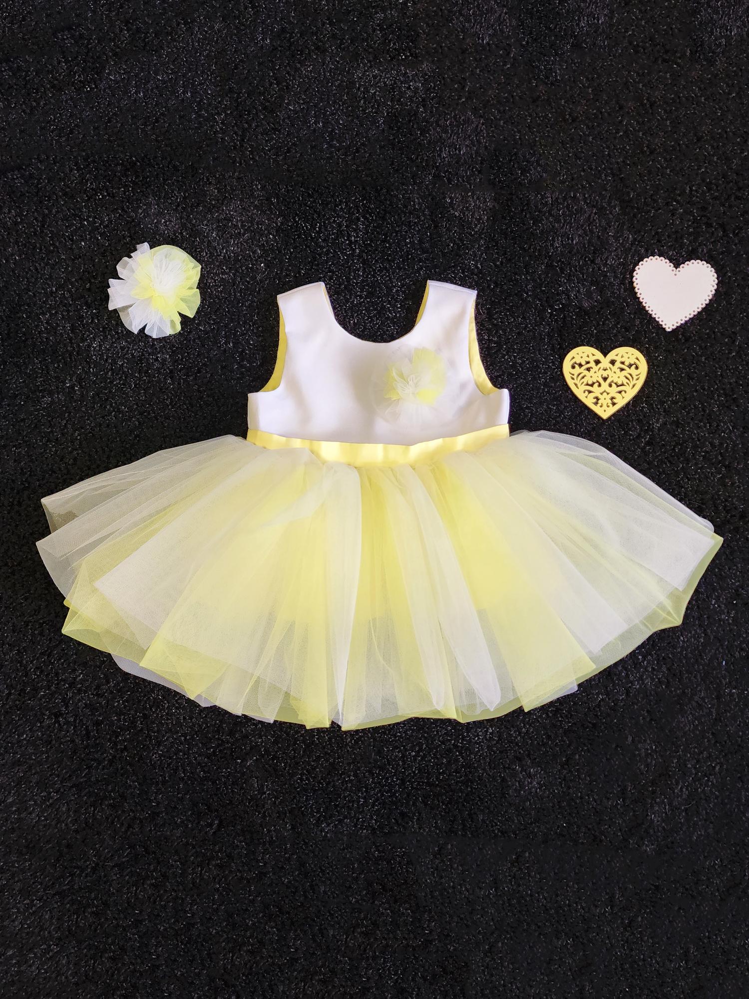 Платье "Ballerina" White-Yellow