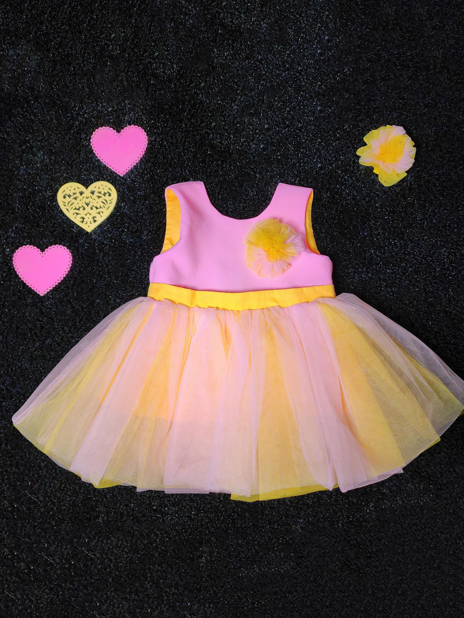 Платье "Ballerina" Pink-Yellow