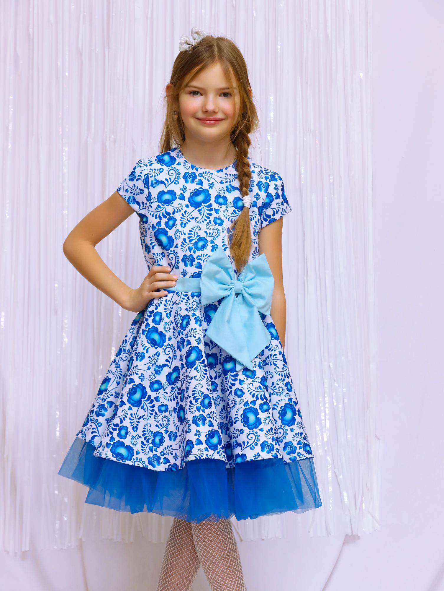 Платье "Flower" Очаровательная Гжель