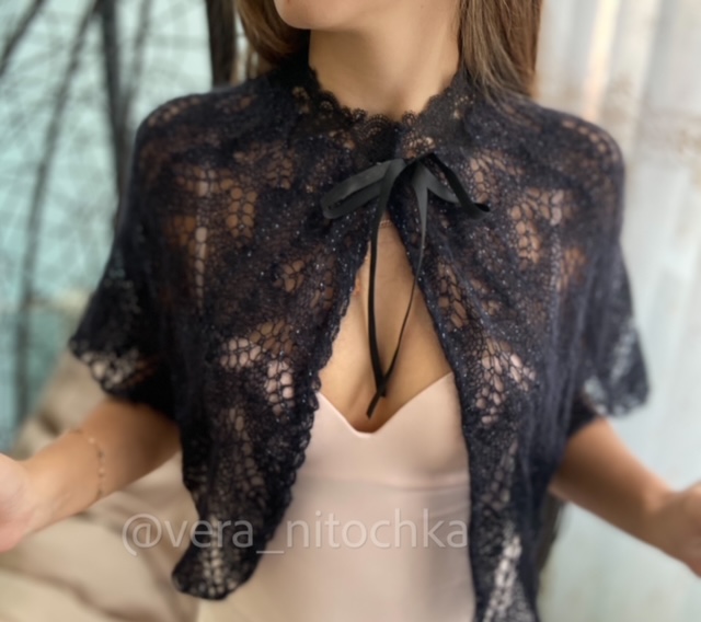 ПЕЛЕРИНА С КРУЖЕВОМ