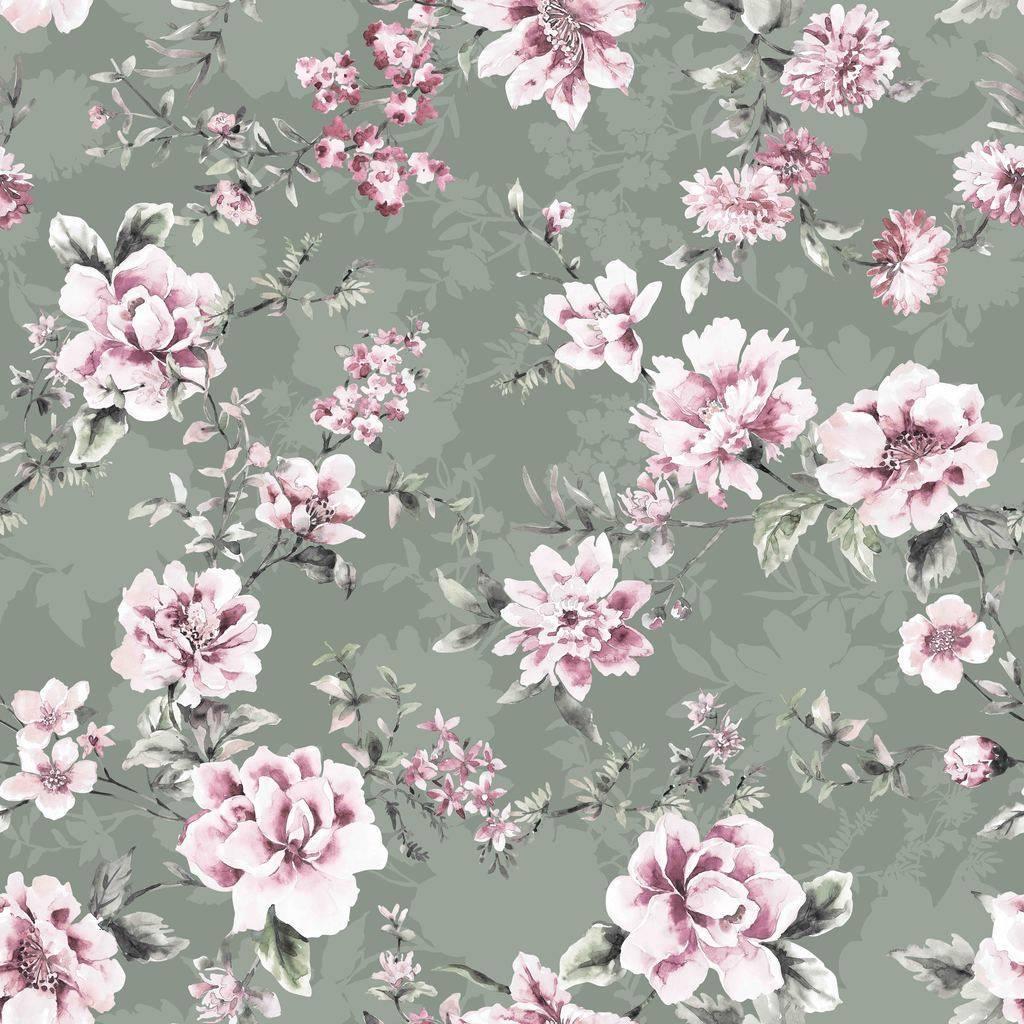 Blossom green образец ткани