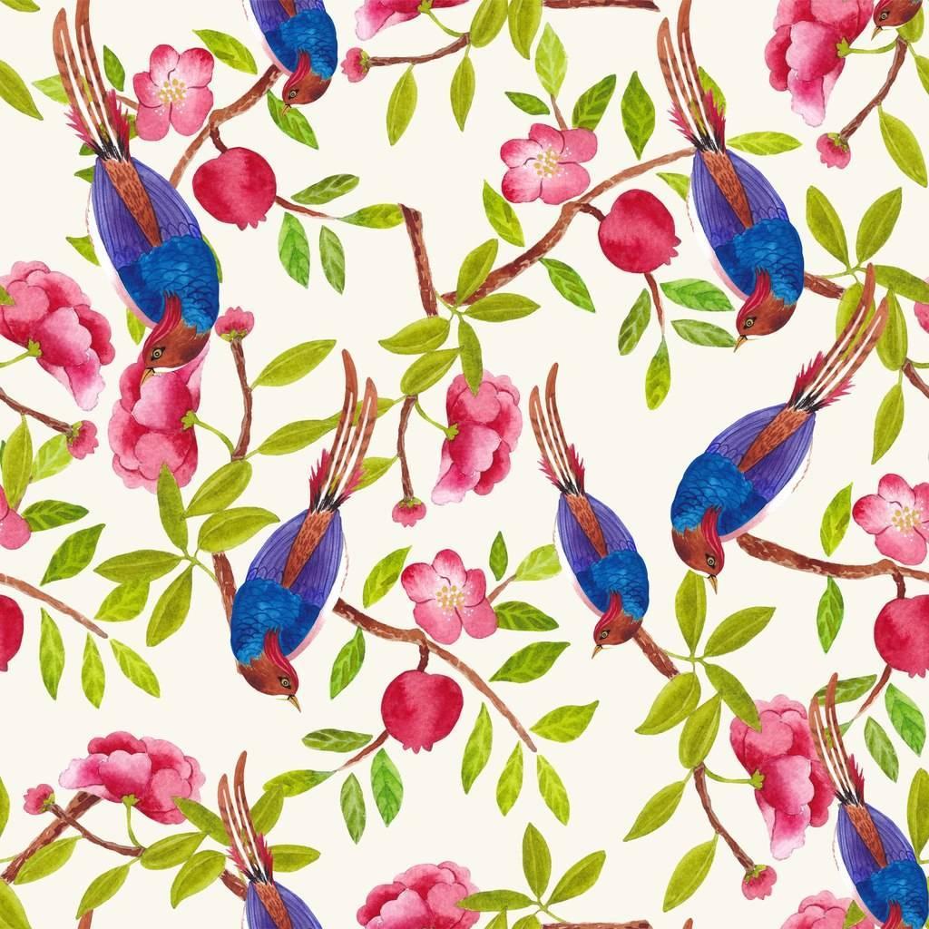 Bluebirds образец ткани