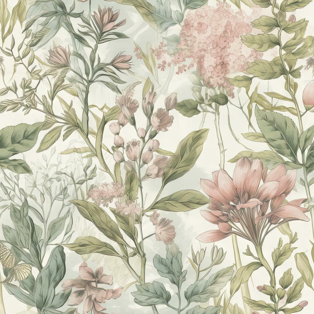 Retro flower 1 образец ткани