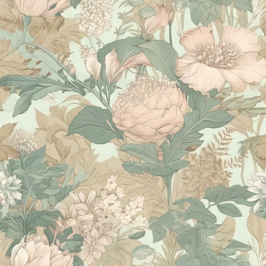 Retro flower 2 образец ткани