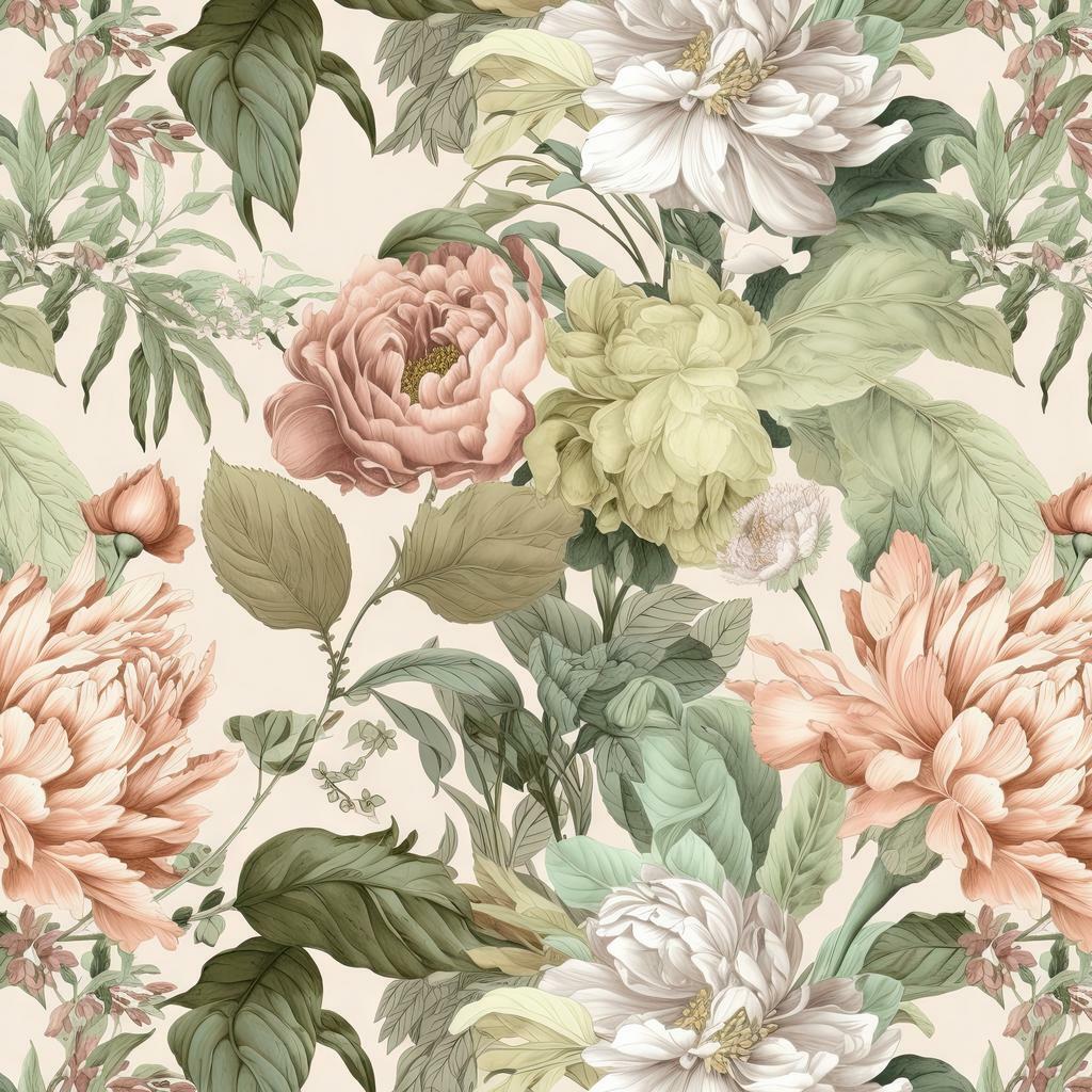 Retro flower 3 образец ткани