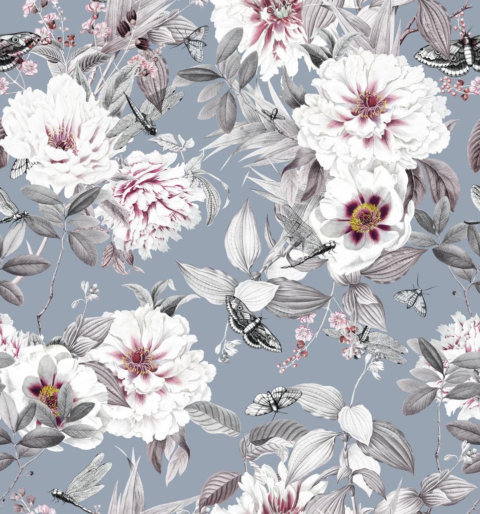 Wildrose blue образец ткани