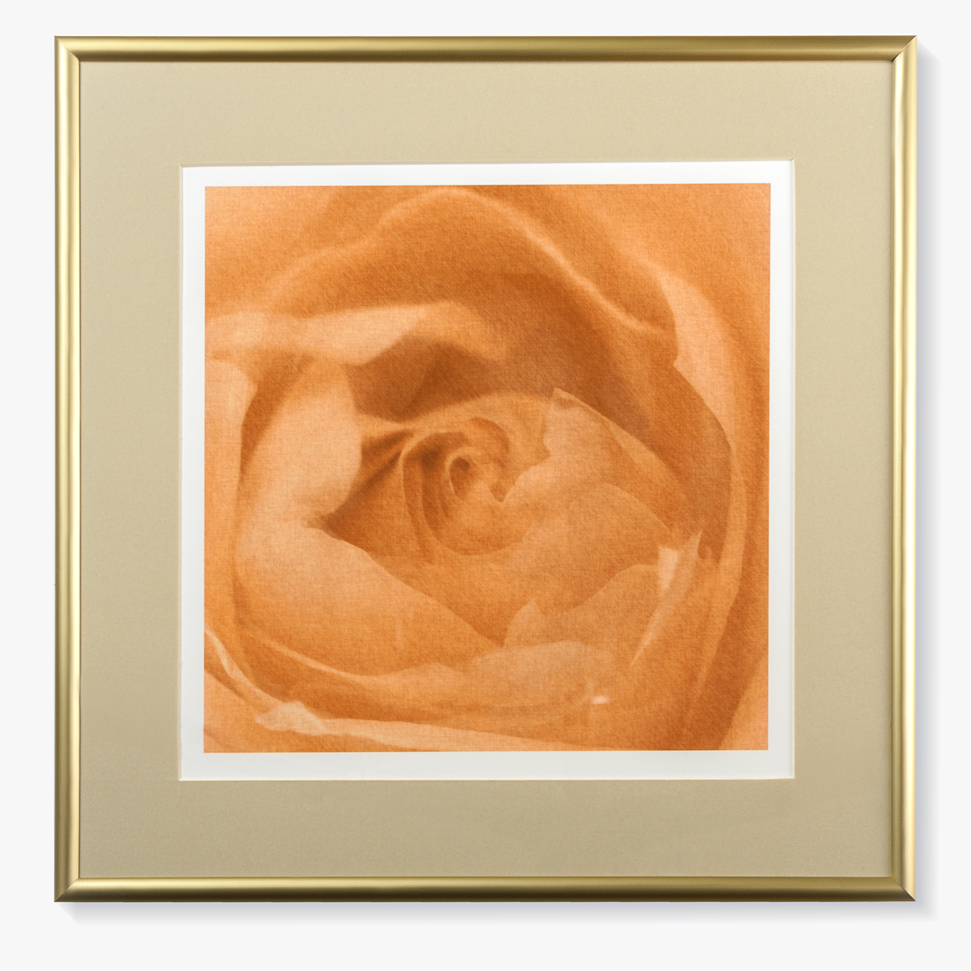 Print with a passe-partout in the frame "Caramel"