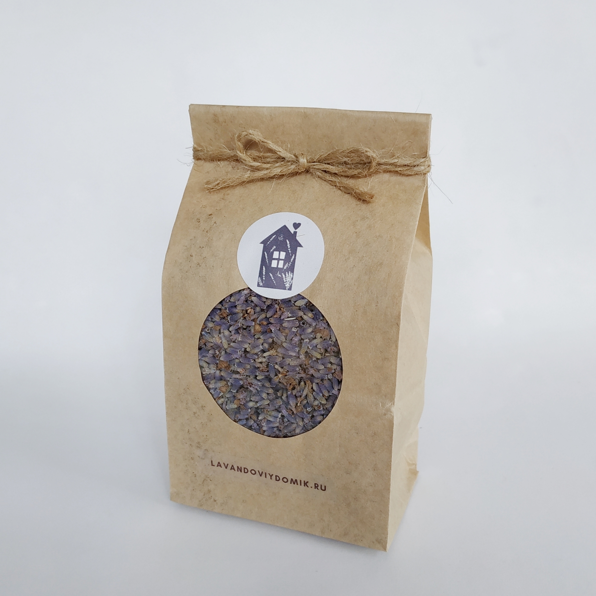 Кулинарная лаванда в крафт-пакете с окошком 50 грамм