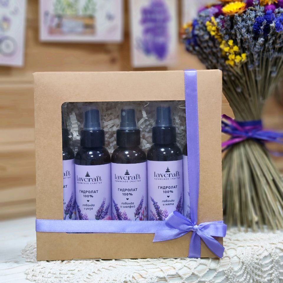 Подарочный набор из 5 гидролатов серии LavCraft