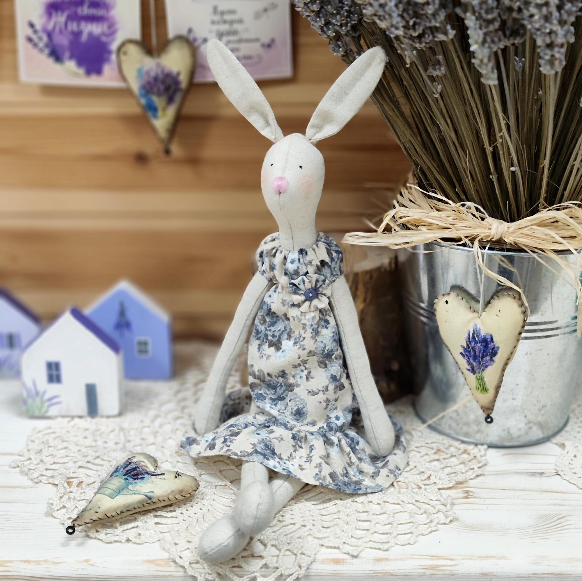 Тильда зайка с лавандой внутри