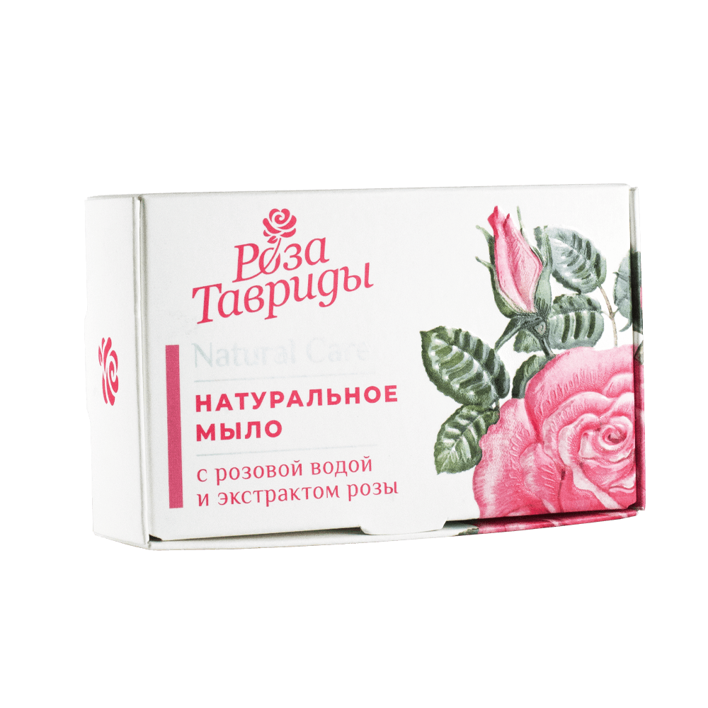 Натуральное мыло с розовой водой и экстрактом розы, серия Роза Тавриды