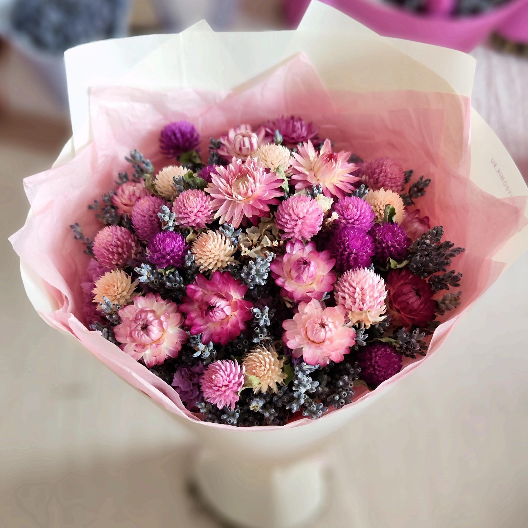 Нежный букет из Крымских сухоцветов