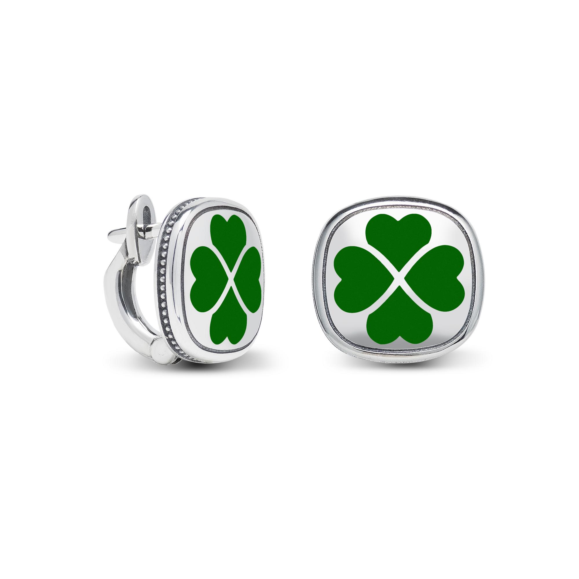 Серьги Good Luck green