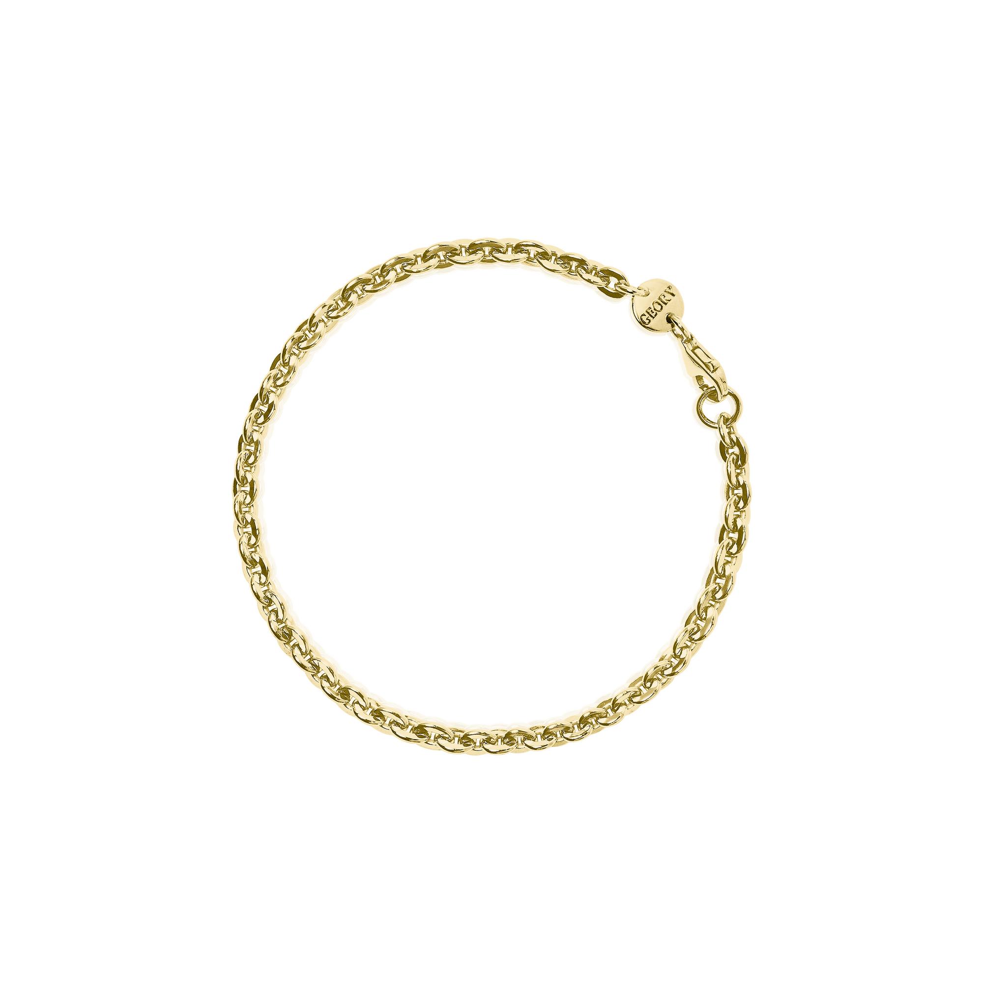 Браслет Flat M gold