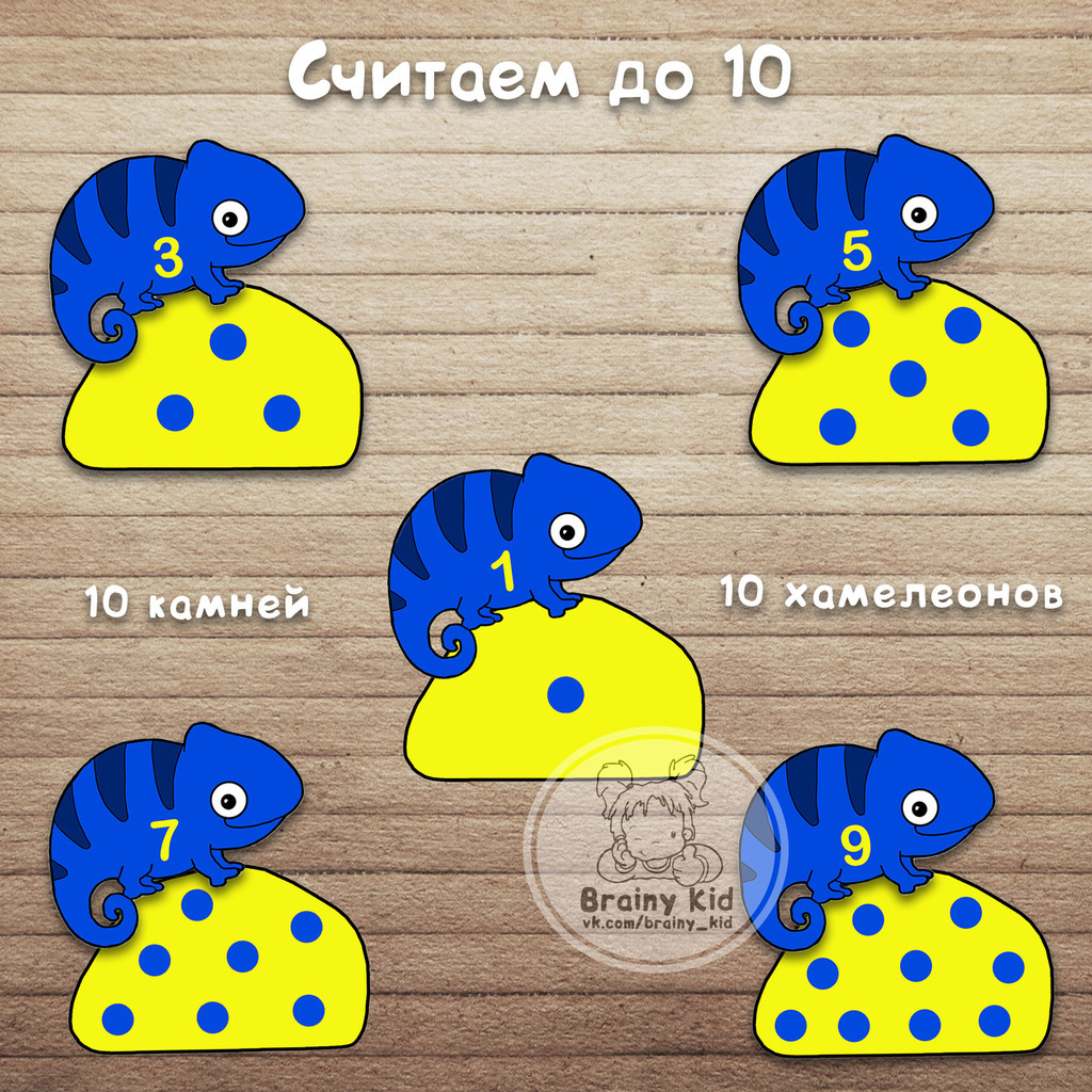 Считаем до 10 [хамелеончики]