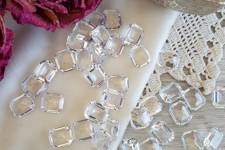 Кристаллы Сваровски антикварные, прозрачные