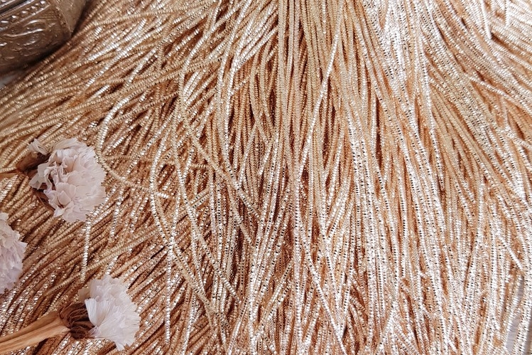 Трунцал четырехгранный, цвет - золото, размер 0,7мм