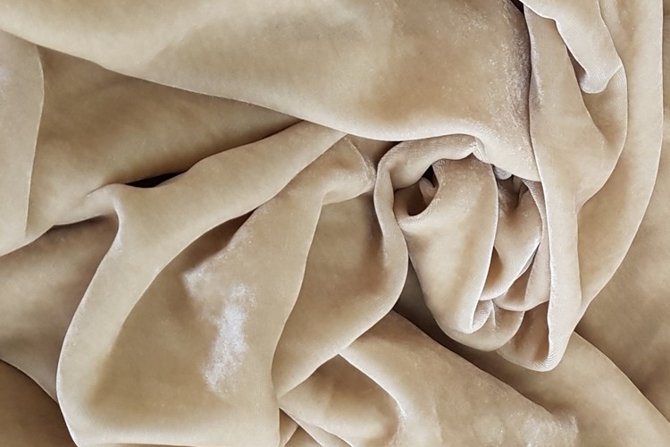 бархат шелковый, бежевый, английский