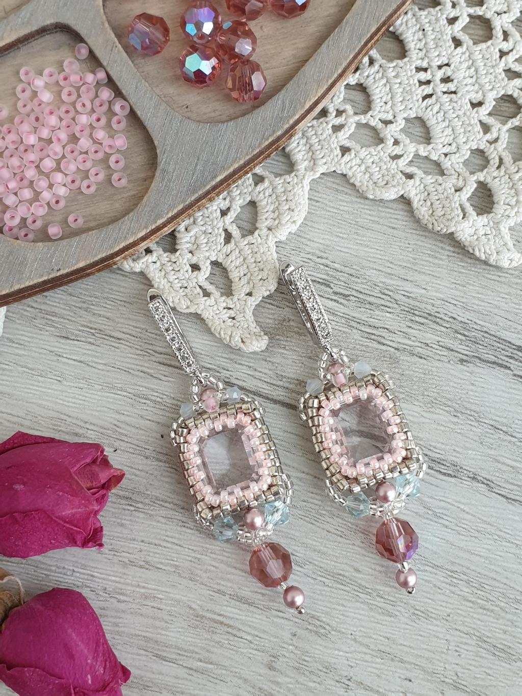 мастер класс серьги из бисера ручной работы