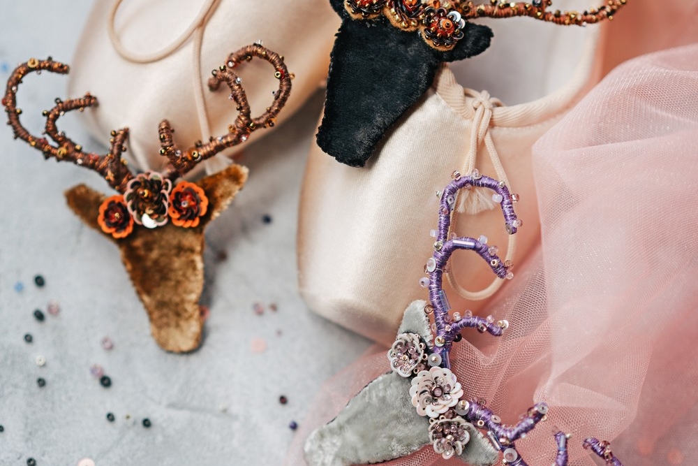 Набор материалов для МК БРОШЬ ОЛЕНЬ