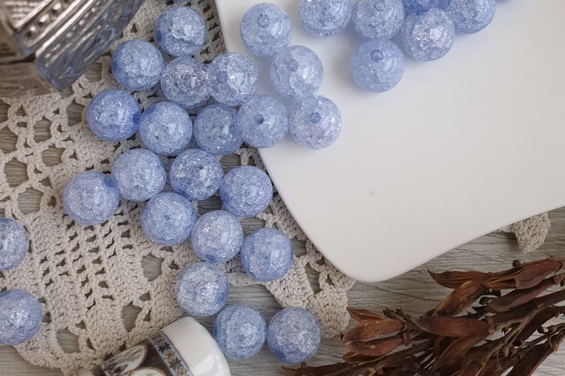 бусины сахарный кварц голубые