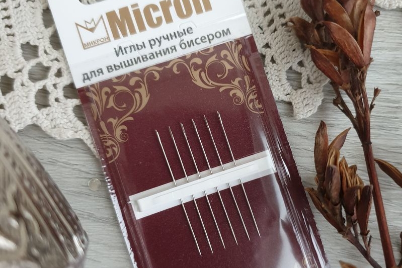 иглы для бисера, иголки английские