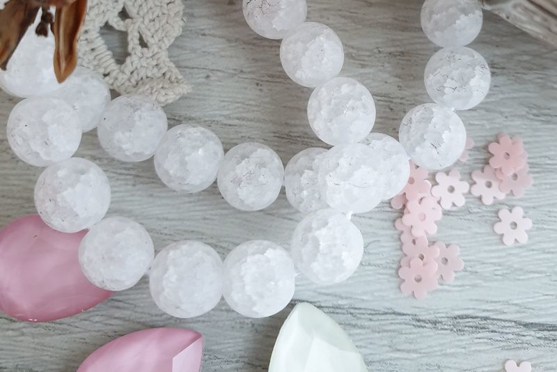 сахарный кварц бусины