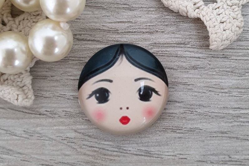кабошон матрешка