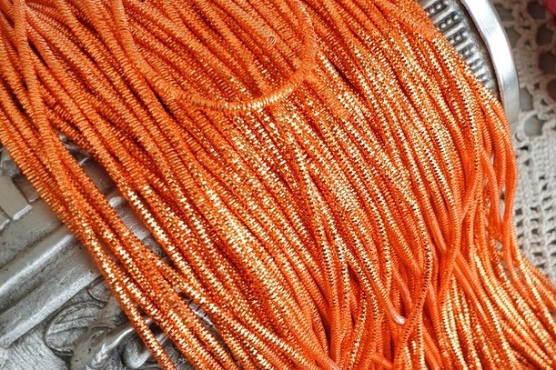 канитель трунцал оранжевая