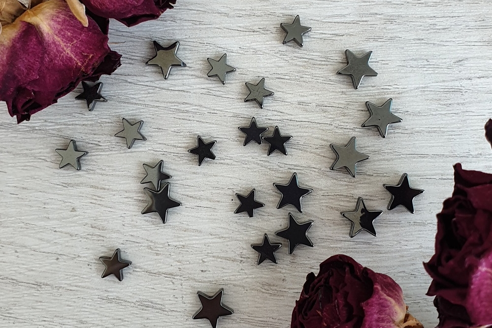 бусины гематит звездочки