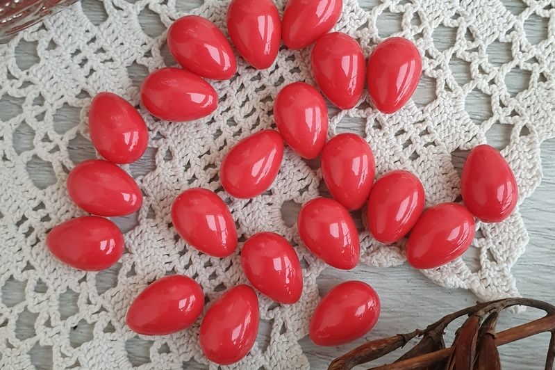 капли майорики, бусины капли