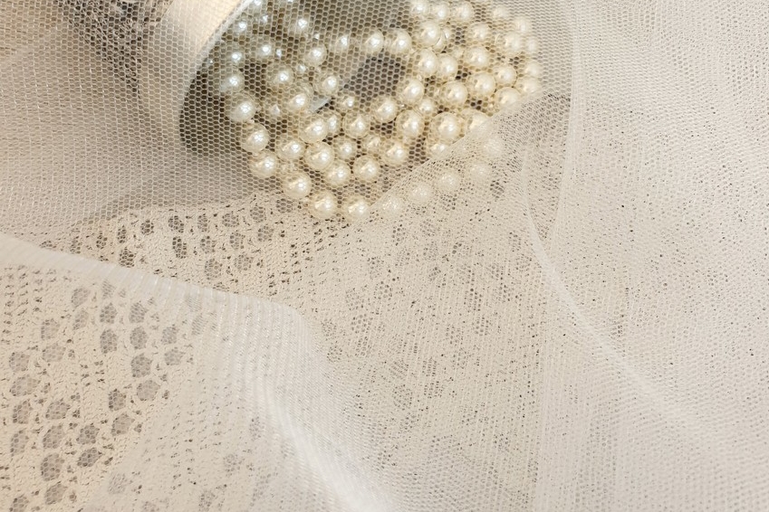 фатин для вышивки бежевый