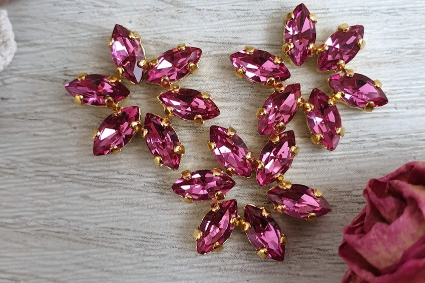 кристаллы наветты розовые