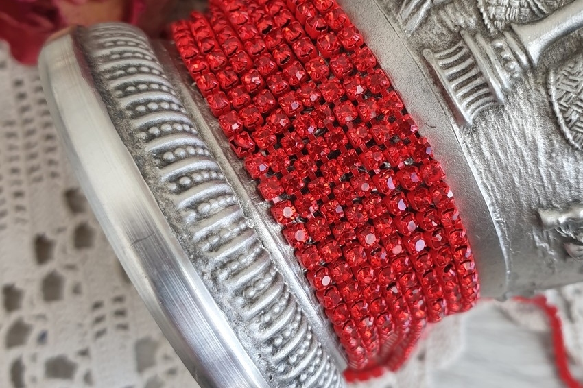 стразовая лента, стразовая цепь