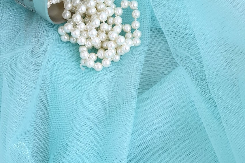 фатин для вышивки мятный