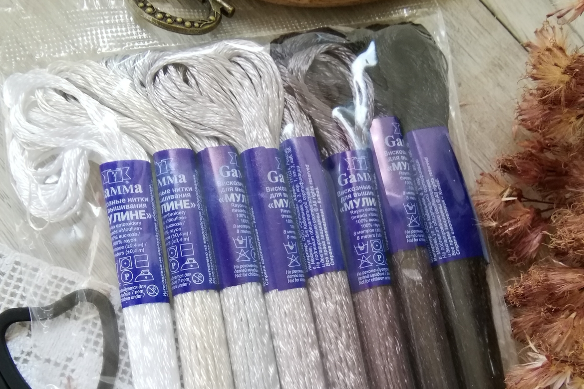 мулине вискозное гамма