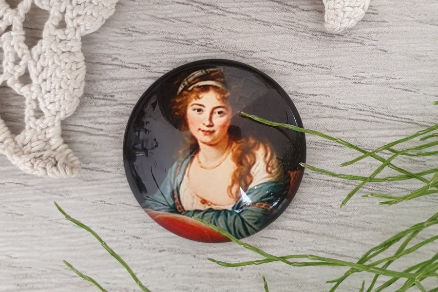 кабошон портрет