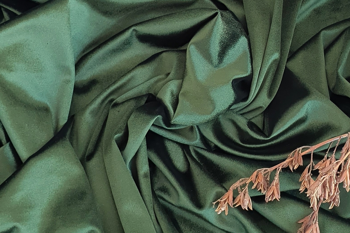 бархат зеленый