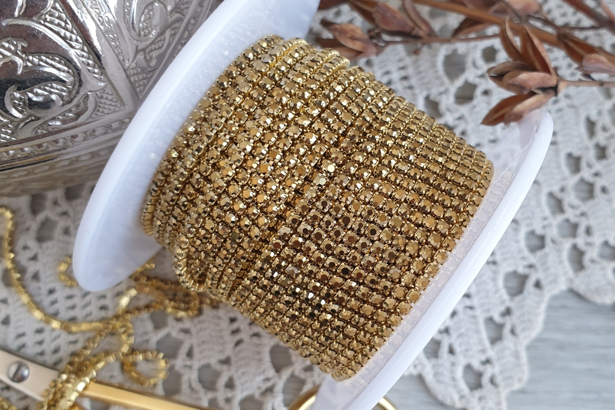 стразовая лента