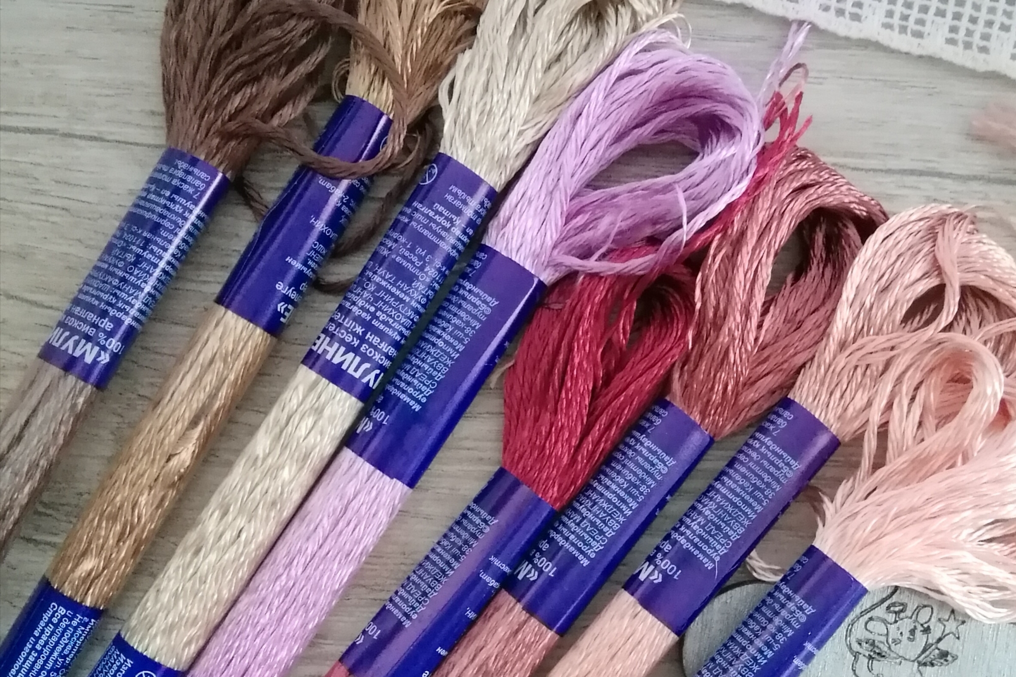 Нитки мулине вискоза