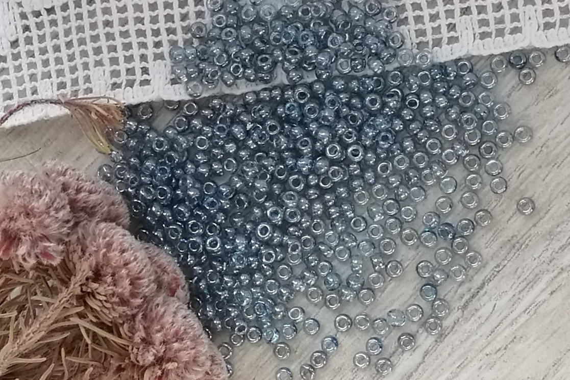 бисер чешский серый размер 10